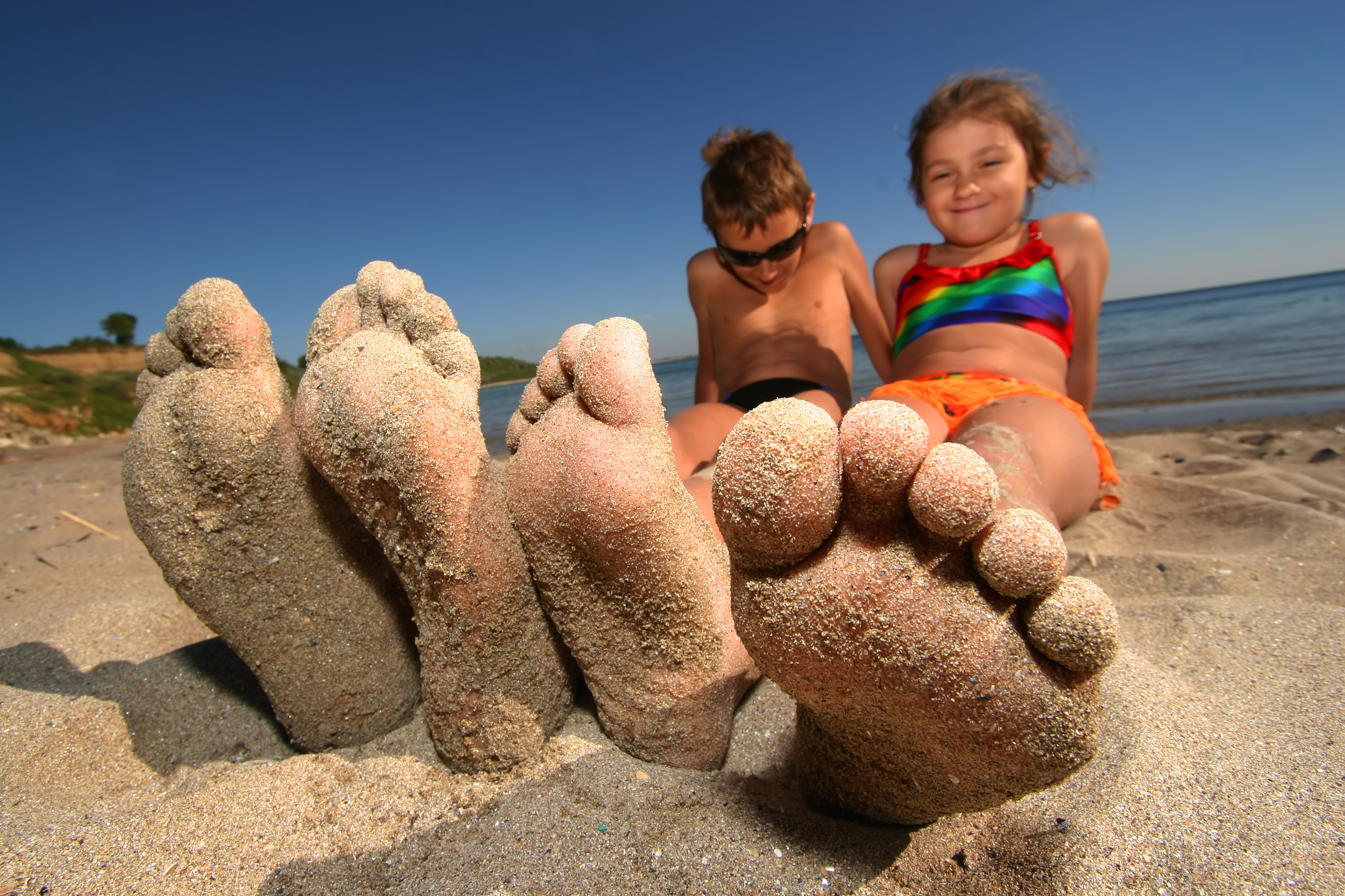 Sandy Feet at the Beach